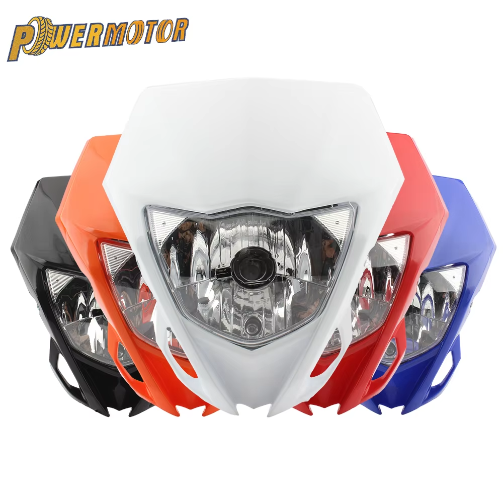 For Yamaha Motorcycle Headlights WR250F 250R 450F YZ250F 450F Halogen Lamp Enduro Dirt Bike Supermoto Motocross Parts Fairing