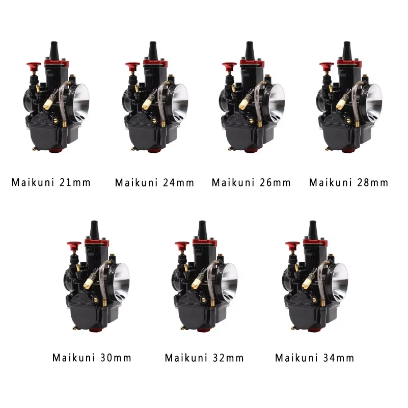 Motorcycle Maikuni PWK Carburetor Parts 21 24 26 28 30 32 34mm Universal Black Aluminum Fcr Carburetor Simple Packaging Version