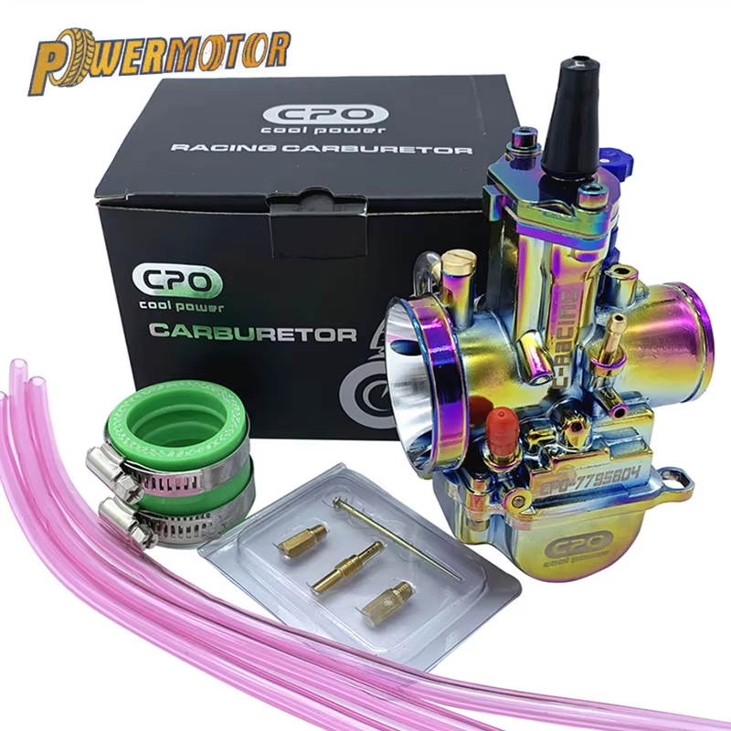 Motorcycle PWK Carburetor 28 30 32 34mm Colorful for Yamaha Honda Kawasaki With Power Jet Dirt Bike Motocross