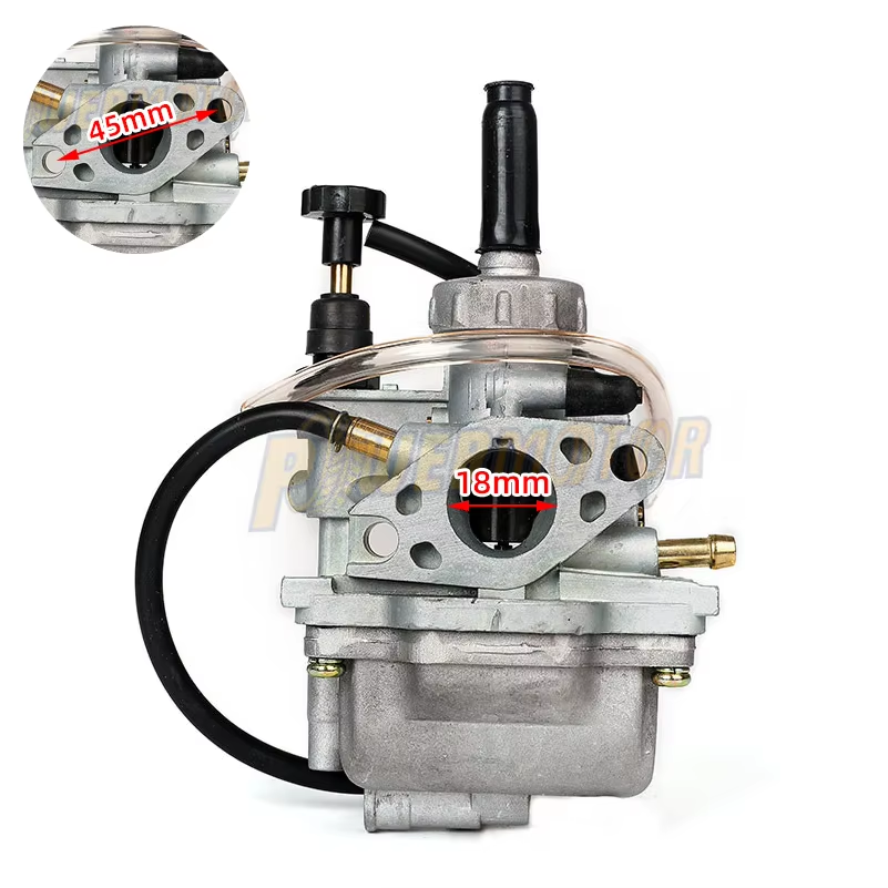 18mm Motorcycle Carburetor New Intake Manifold With Carb for Suzuki LT80 LT 80 ATV 1987-2006 1988-1995 Dirt Bike Carburetter