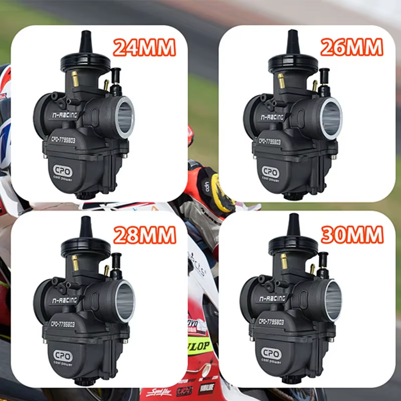 Motorcycle Carburetor 24 26 28 30 mm for PWK KTM Suzuki Honda Carb Parts With Power Jet 2T 4T Engine Dirt Bike Scooter Motocross
