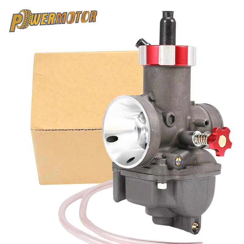 PE28 PE30 Carburetor High Performance Carb Smart Dirt Bike Carburetor 42mm Carburetor Sliver Aluminum Alloy Fit for 28mm 30mm Ce