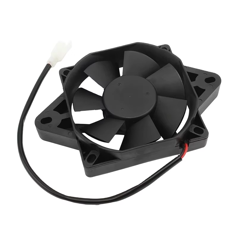Motorcycle Dc 12 Volt Oil Cooler Electric Radiator Round Cooling  System Fan Wheel for 200 250 Cc Atv Buggy Engine Cooling Fan