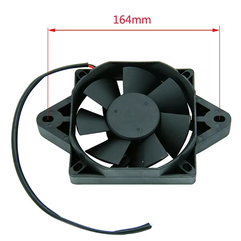 Motorcycle Dc 12 Volt Oil Cooler Electric Radiator Round Cooling  System Fan Wheel for 200 250 Cc Atv Buggy Engine Cooling Fan