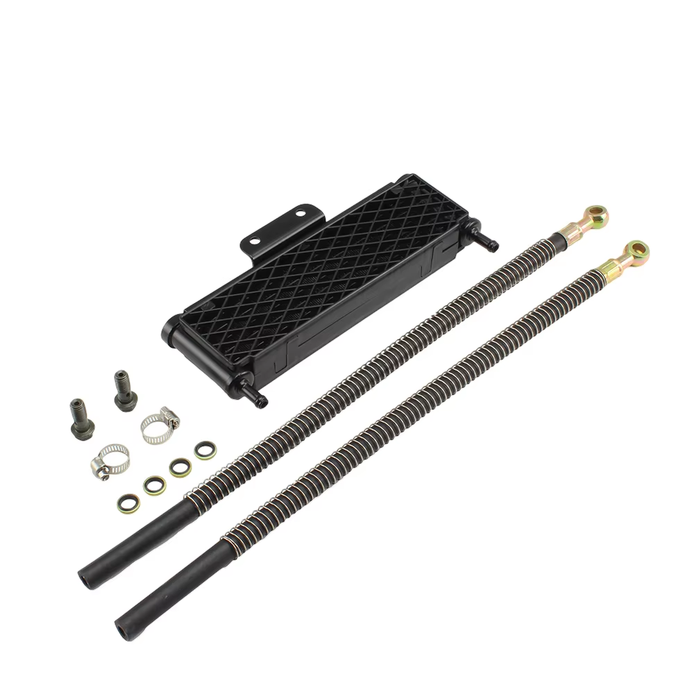 Oil Cooler Pitbike Cooling Kit for Honda Kawasaki Enduro Motocross Universal Aluminium Dirt Bike Parts Oil Radiator Motorcycle