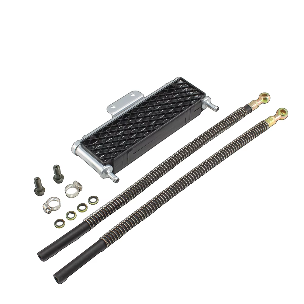 Oil Cooler Pitbike Cooling Kit for Honda Kawasaki Enduro Motocross Universal Aluminium Dirt Bike Parts Oil Radiator Motorcycle