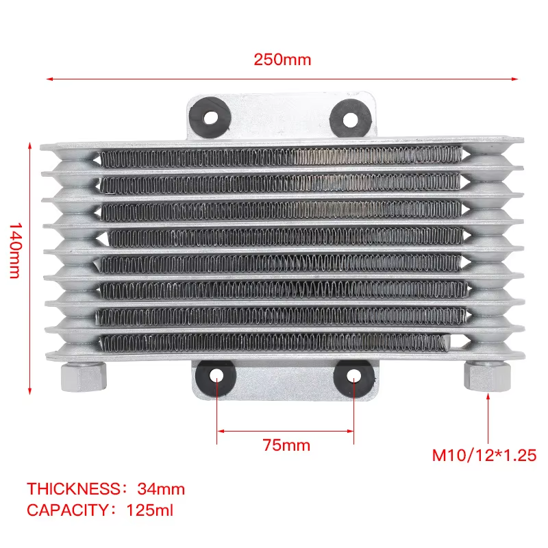 Motorcycle High Quality 125ml Oil Cooler Oil Engine Radiator Cooling Radiators for 125CC-250CC Motorcycle Dirt Bike ATV