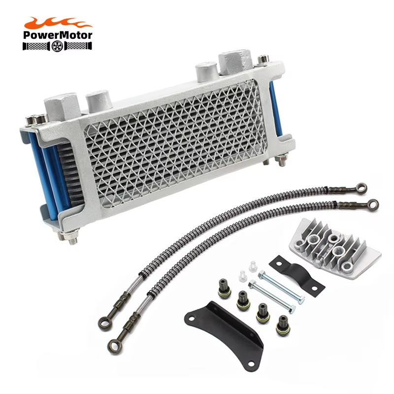 Motorcycle Oil Cooling Cooler Radiator Set for 140cc 125cc Horizontal Engine Dirt Pit Monkey Bike ATV Chinese Made