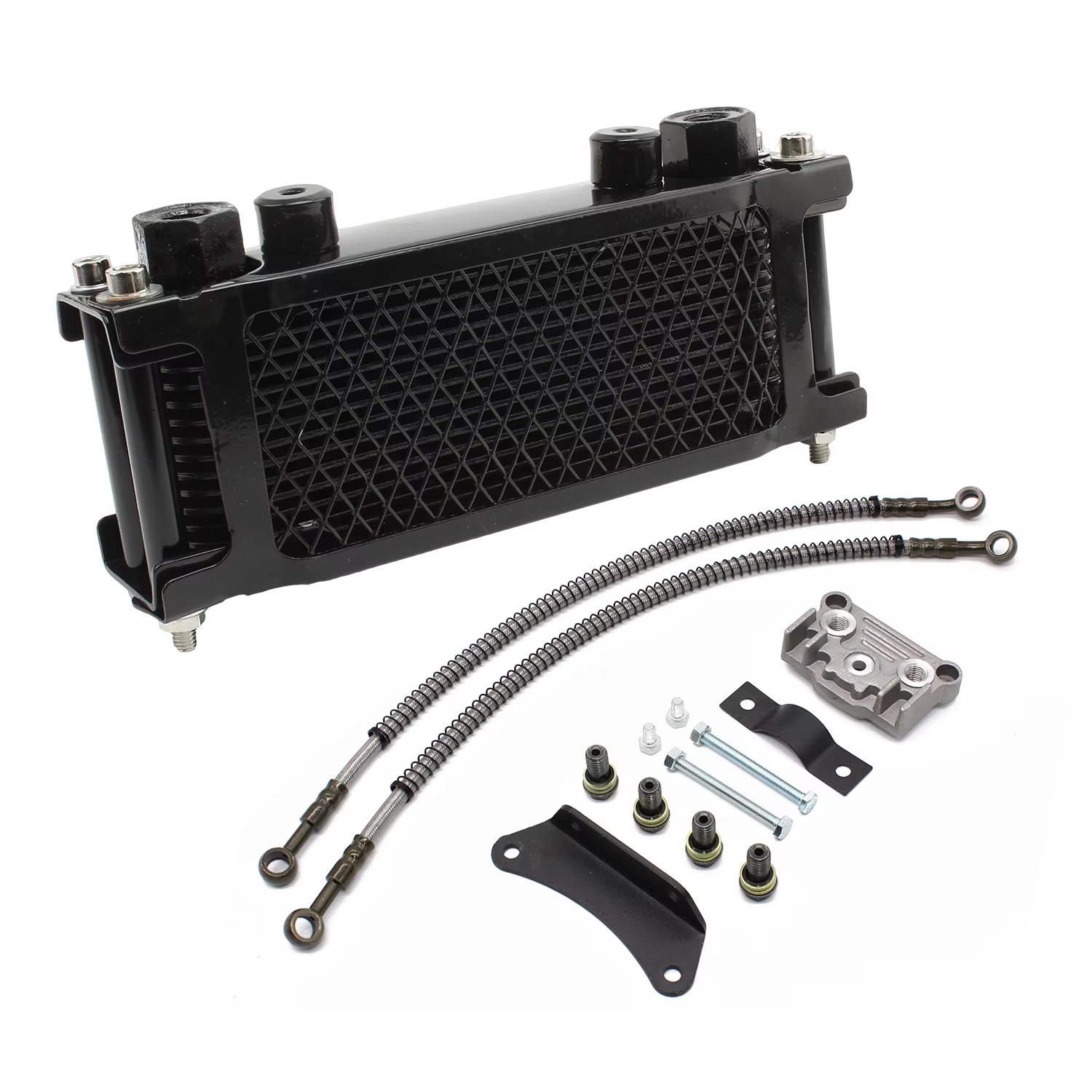 Motorcycle Oil Cooling Cooler Radiator Set for 140cc 125cc Horizontal Engine Dirt Pit Monkey Bike ATV Chinese Made