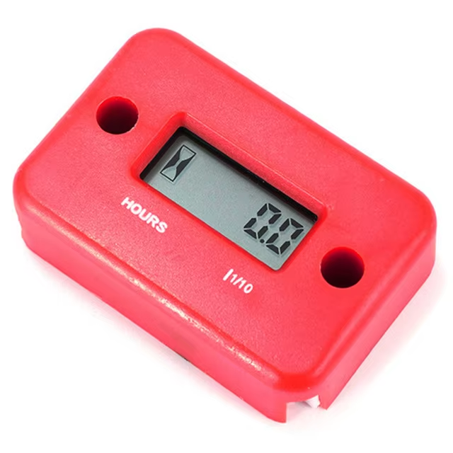 Motorcycle Inductive Digital Hour Meter Waterproof Engine Gauge Hour Meter LCD Display for Bike Motorcycle ATV Boat Offroad