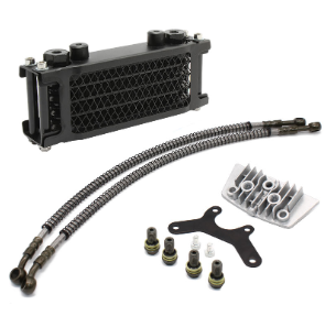 Motorcycle Oil Cooling Cooler Radiator Chinese Made Oil Cooler Set for 125cc 140cc Horizontal Engine Dirt Pit Monkey Bike ATV