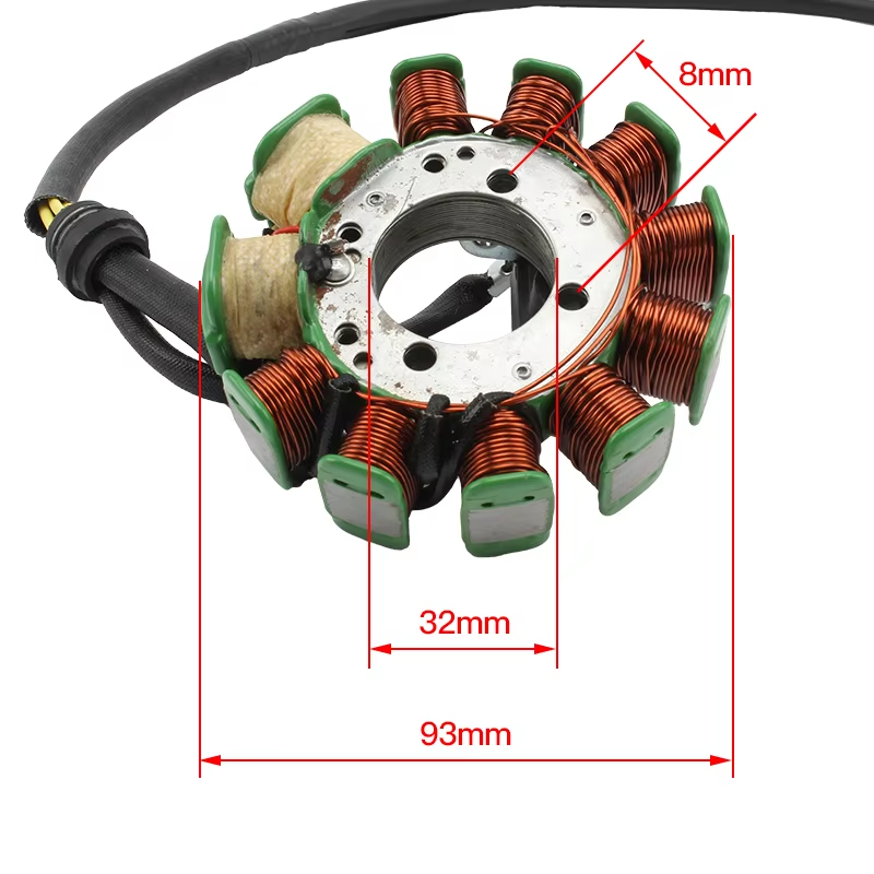 High Performance AC Magnet Stator Coil 11 Stage Magnet Stator Coil for 125CC-250CC Electric Start Engines Pit Dirt Bike