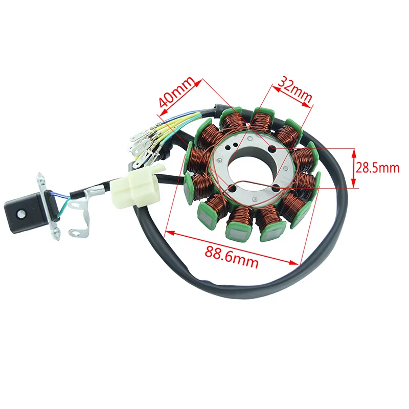 Cg12 Dc Magnetic Stator Coil Generator for Lifan Zongshen Loncin Xinyuan Cg200 to Cg250 Ignition Coil Stator