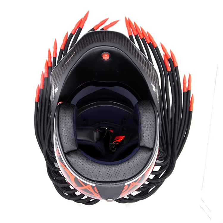 Personalized Red Motorcycle Helmet Predator Full Face Special-shaped Carbon Fiber Retro Motorcycle Helmet Explosive Products