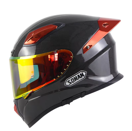 PowerMotor X8 Carbon Fiber Motorcycle Helmet Men's and Women's Full Helmet Full Covered Personalized Motorcycle Helmet Full-face