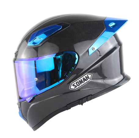 PowerMotor X8 Carbon Fiber Motorcycle Helmet Men's and Women's Full Helmet Full Covered Personalized Motorcycle Helmet Full-face