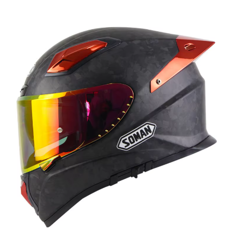PowerMotor X8 Carbon Fiber Motorcycle Helmet Men's and Women's Full Helmet Full Covered Personalized Motorcycle Helmet Full-face