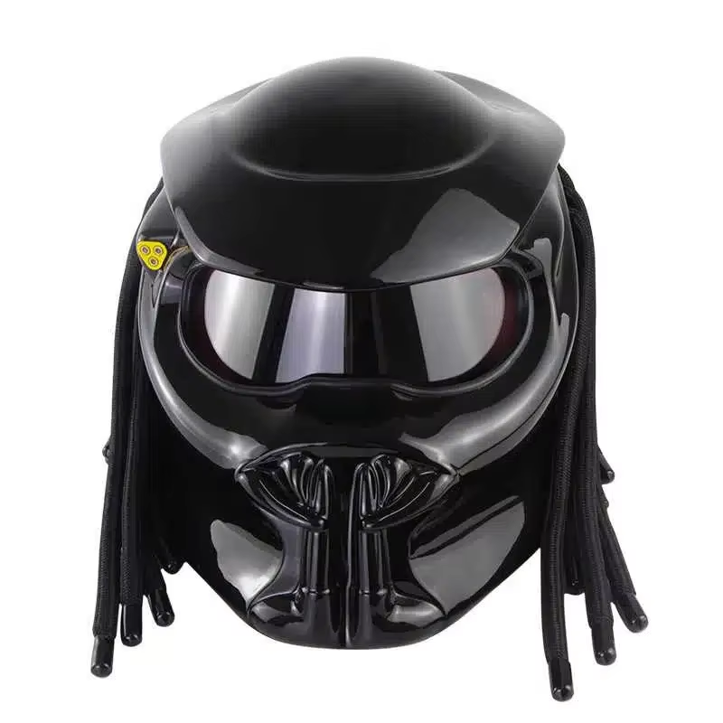 Motorcycle Full Face Helmet Stylish Safety off Road Helmet Front With Laser Light Carbon Fiber Vintage Motorcycle Head