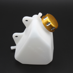 Motorcycle Plastic Water Coolant Reservoir Tank CNC Coolant Reservoir Tank Radiator Overflow for Kawasaki KLX 250 KLX250