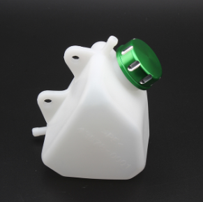 Motorcycle Plastic Water Coolant Reservoir Tank CNC Coolant Reservoir Tank Radiator Overflow for Kawasaki KLX 250 KLX250