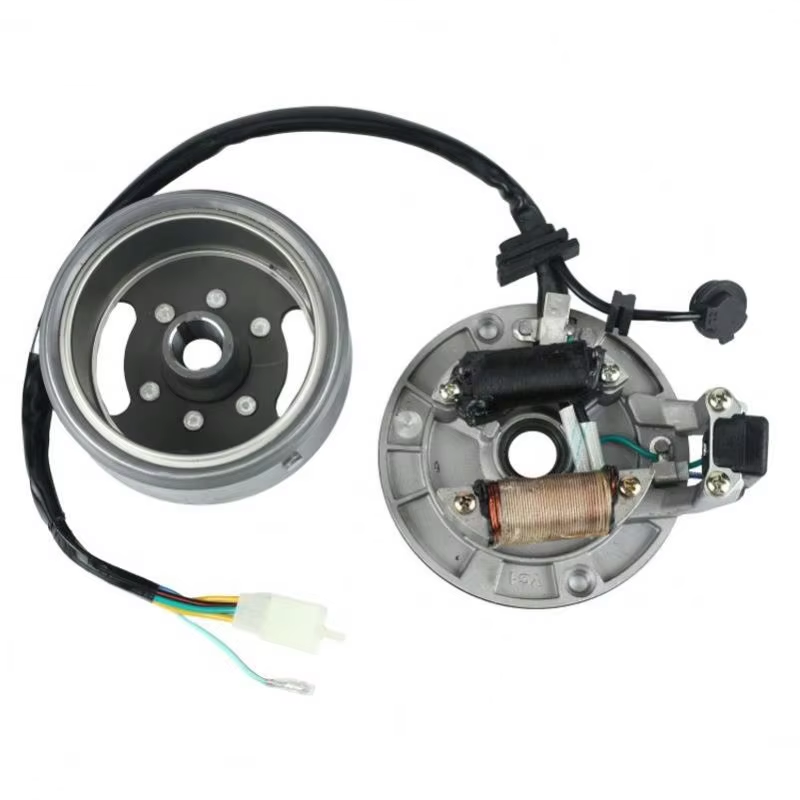 Motorcycle AC Ignition Magneto Stator Magneto Flywheel Kit for Lifan LF 50cc 110cc 125cc Horizontal Engines Dirt Pit Bikes