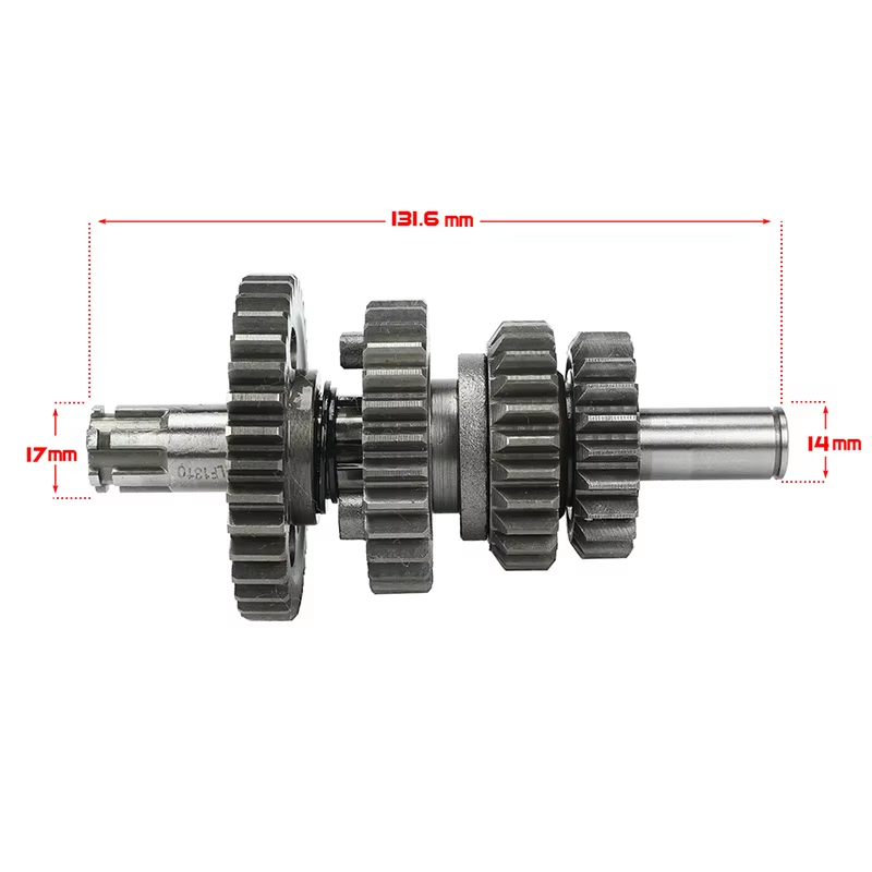 LF150cc Engine Transmission Gear Counter Shaft Kit  for Lifan 150 150cc 1P56FMJ Horizontal Kick Dirt Pit Bikes Starter Engines
