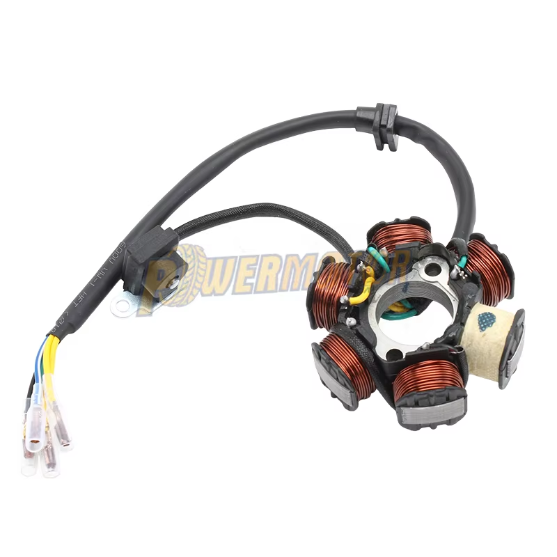PowerMotorElectric Magneto Stator Coil for Zongshen 190Cc Zs190 2V Engine Zs1P62Yml-2 Electric Start Dirt Bikes