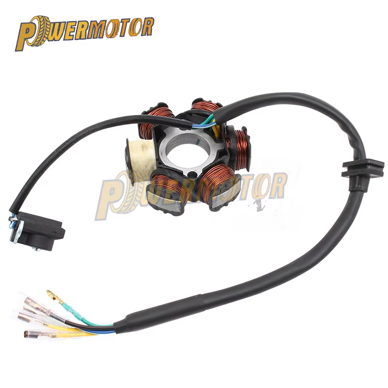 PowerMotorElectric Magneto Stator Coil for Zongshen 190Cc Zs190 2V Engine Zs1P62Yml-2 Electric Start Dirt Bikes