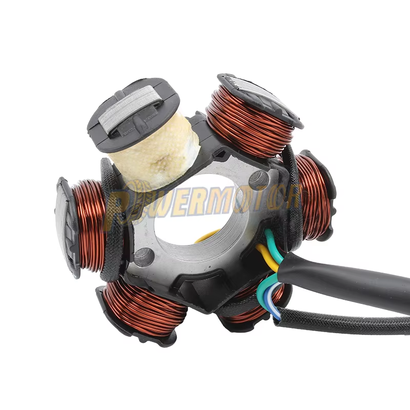 PowerMotorElectric Magneto Stator Coil for Zongshen 190Cc Zs190 2V Engine Zs1P62Yml-2 Electric Start Dirt Bikes