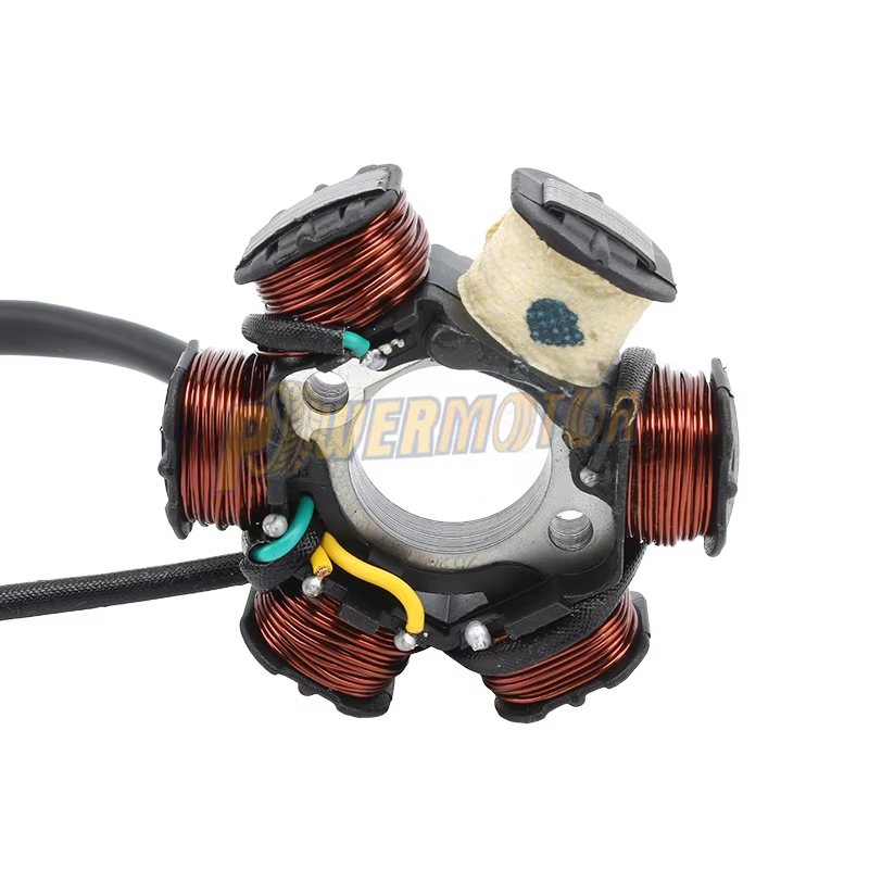 PowerMotorElectric Magneto Stator Coil for Zongshen 190Cc Zs190 2V Engine Zs1P62Yml-2 Electric Start Dirt Bikes