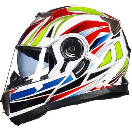 Motorcycle Helmet Full-coverage Personalized Cool Motorcycle Dual-lens Flip-up Helmet