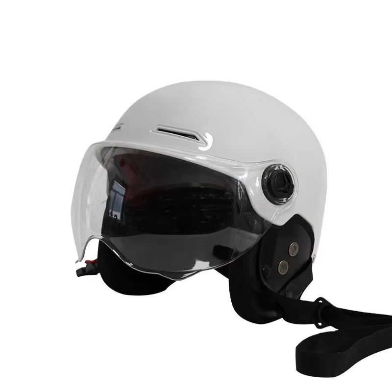 Motorcycle Helmet Suitable for Men and Women, Summer Riding Helmet Half Helmet