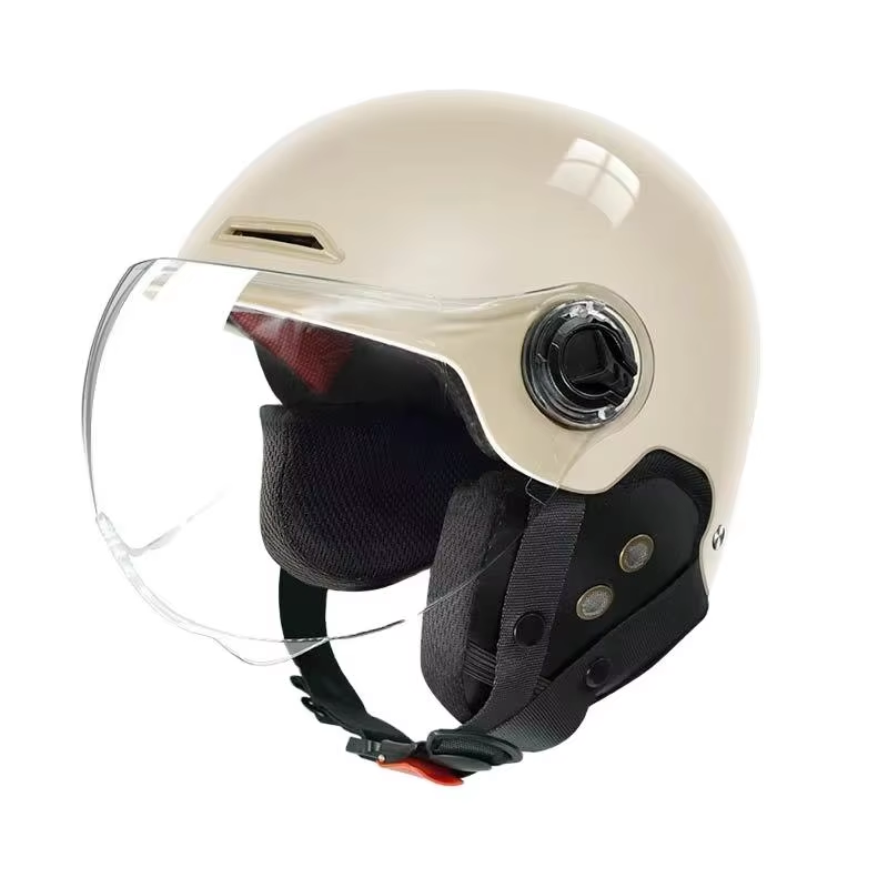 Motorcycle Helmet Suitable for Men and Women, Summer Riding Helmet Half Helmet