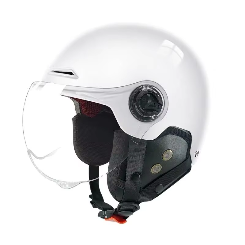 Motorcycle Helmet Suitable for Men and Women, Summer Riding Helmet Half Helmet