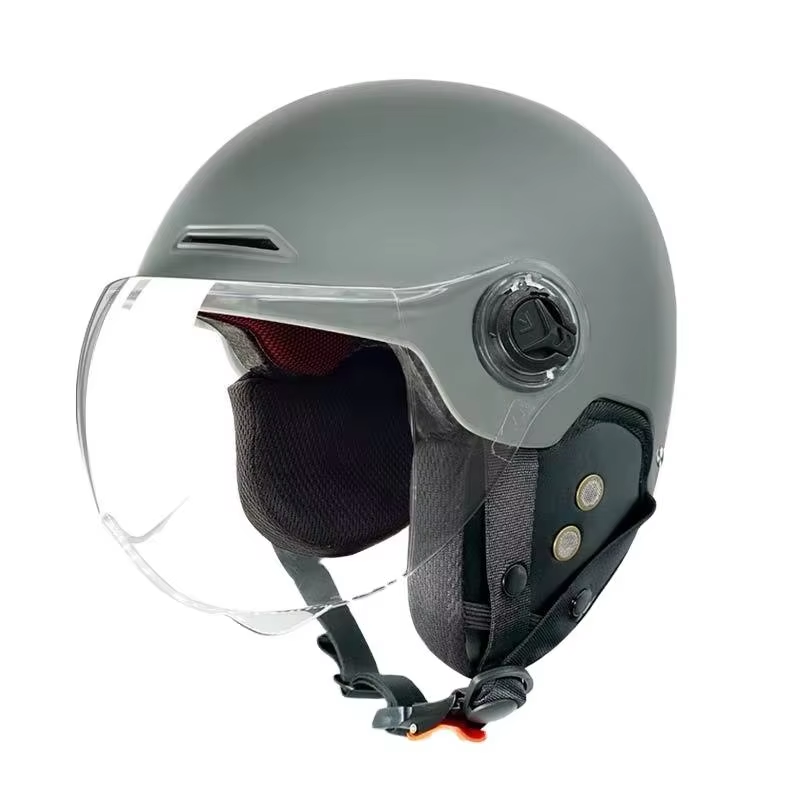 Motorcycle Helmet Suitable for Men and Women, Summer Riding Helmet Half Helmet