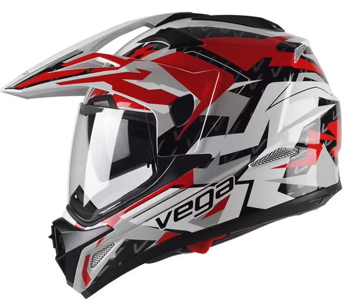 Motorcycle Dual Lens Road Off-road Pull Full Helmet Motorcycle Long-distance Motorcycle Ride for Men and Women in All Seasons
