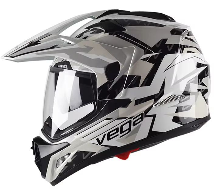 Motorcycle Dual Lens Road Off-road Pull Full Helmet Motorcycle Long-distance Motorcycle Ride for Men and Women in All Seasons