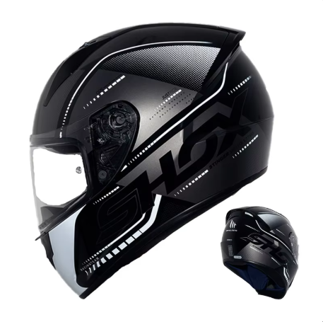 PowerMotor MT Spain Custom Motorcycle Helmet Men and Women Sunscreen Anti-fog Full Face Helmet Stinger Racing Knight Locomotive