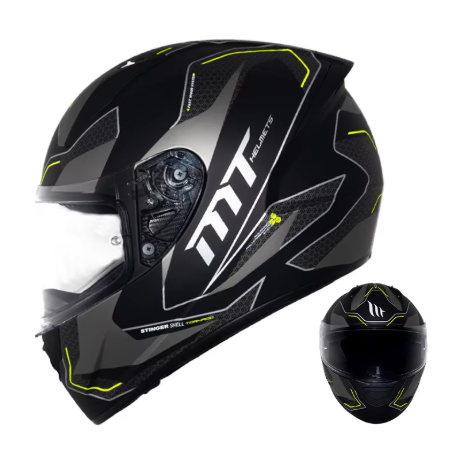 PowerMotor MT Spain Custom Motorcycle Helmet Men and Women Sunscreen Anti-fog Full Face Helmet Stinger Racing Knight Locomotive