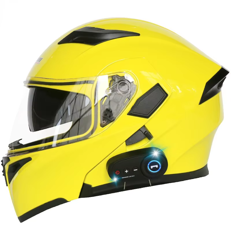 Electric Motorcycle Bluetooth Helmet Dual Lens Revealed Full-face Helmet Motorcycle Helmet With FM
