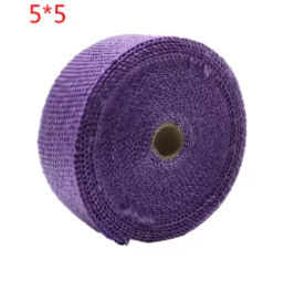 5cm*5m Motorcycle Motorbike Exhaust Thermal Tape Header Pipe Heat Wrap Tape Thermal Protection With Stainless Steel Ties