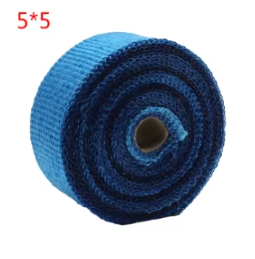 5cm*5m Motorcycle Motorbike Exhaust Thermal Tape Header Pipe Heat Wrap Tape Thermal Protection With Stainless Steel Ties
