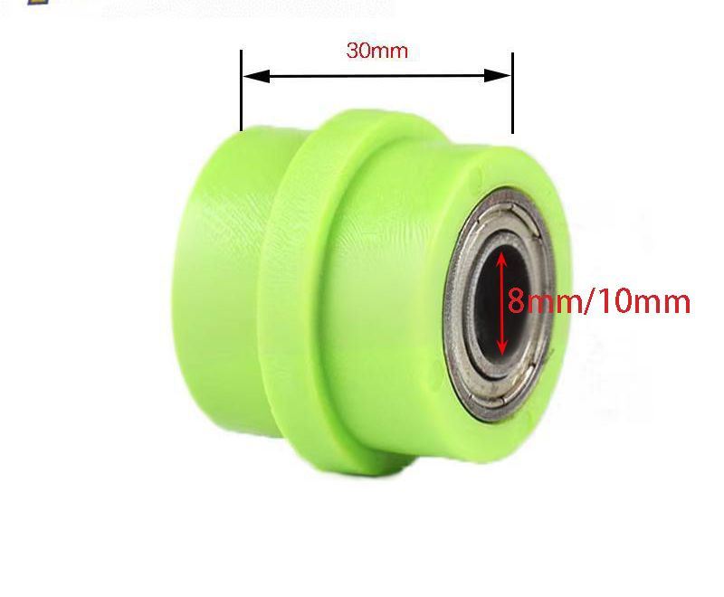 Motorcycle 8mm 10mm Chain Roller Tensioner Pulley Wheel Slider Guide for Pit Dirt Bike Street Enduro Motorcycle Motocross ATV CR