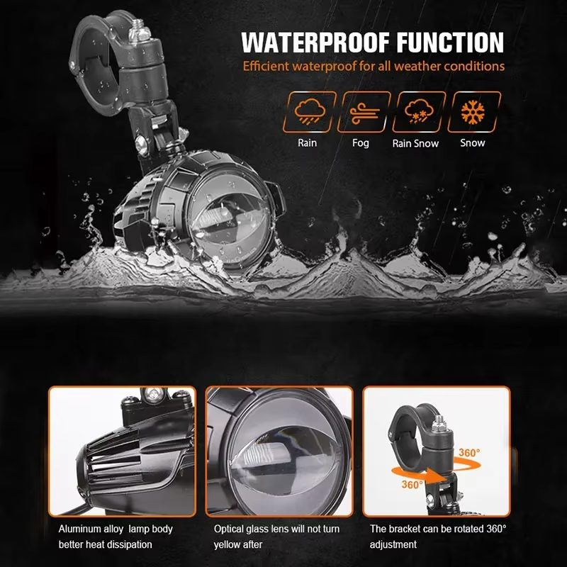 1 Pair Motorcycle LED Spotlight for BMW R1200GS F850GS 750GS 1250GS LC Adventure Front Spot Lamp Upgraded Auxiliary Light