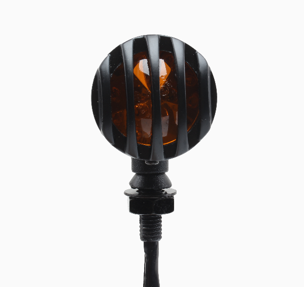 PowerMotor Motorcycle Retro Fence Turn signal Tail Light Suitable signal Turn for All Models Black Led Turn Signals