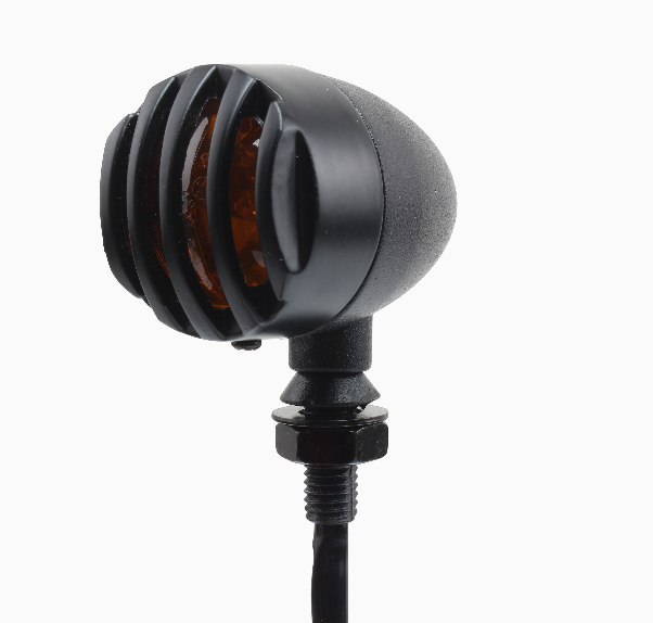 PowerMotor Motorcycle Retro Fence Turn signal Tail Light Suitable signal Turn for All Models Black Led Turn Signals