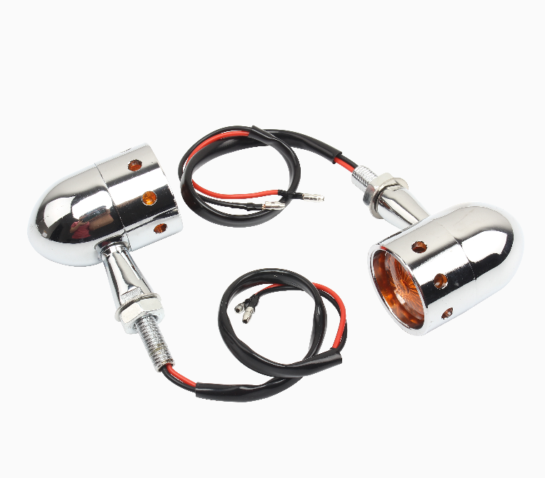 Cafe Racer Motorcycle Accessories Turn Signals Flashlight for Harley Honda Yamaha Suzuki Bullet Light Flash Warning Wholesale