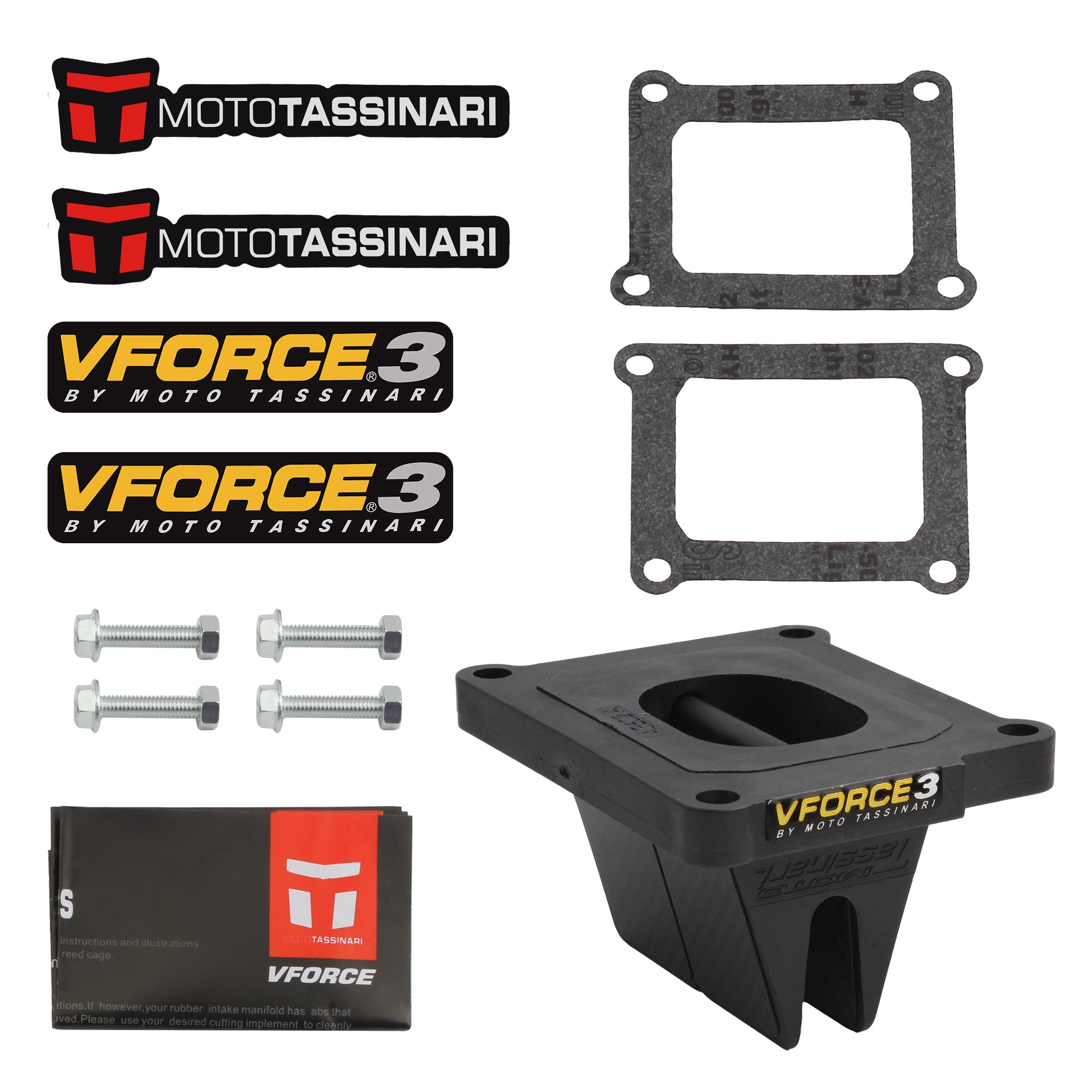 Moto V-Force 3 Reed Valve System for  YZ125 RM250 1995-2004 V302A Dirt Bike V Force Intake Reed Valve Kit