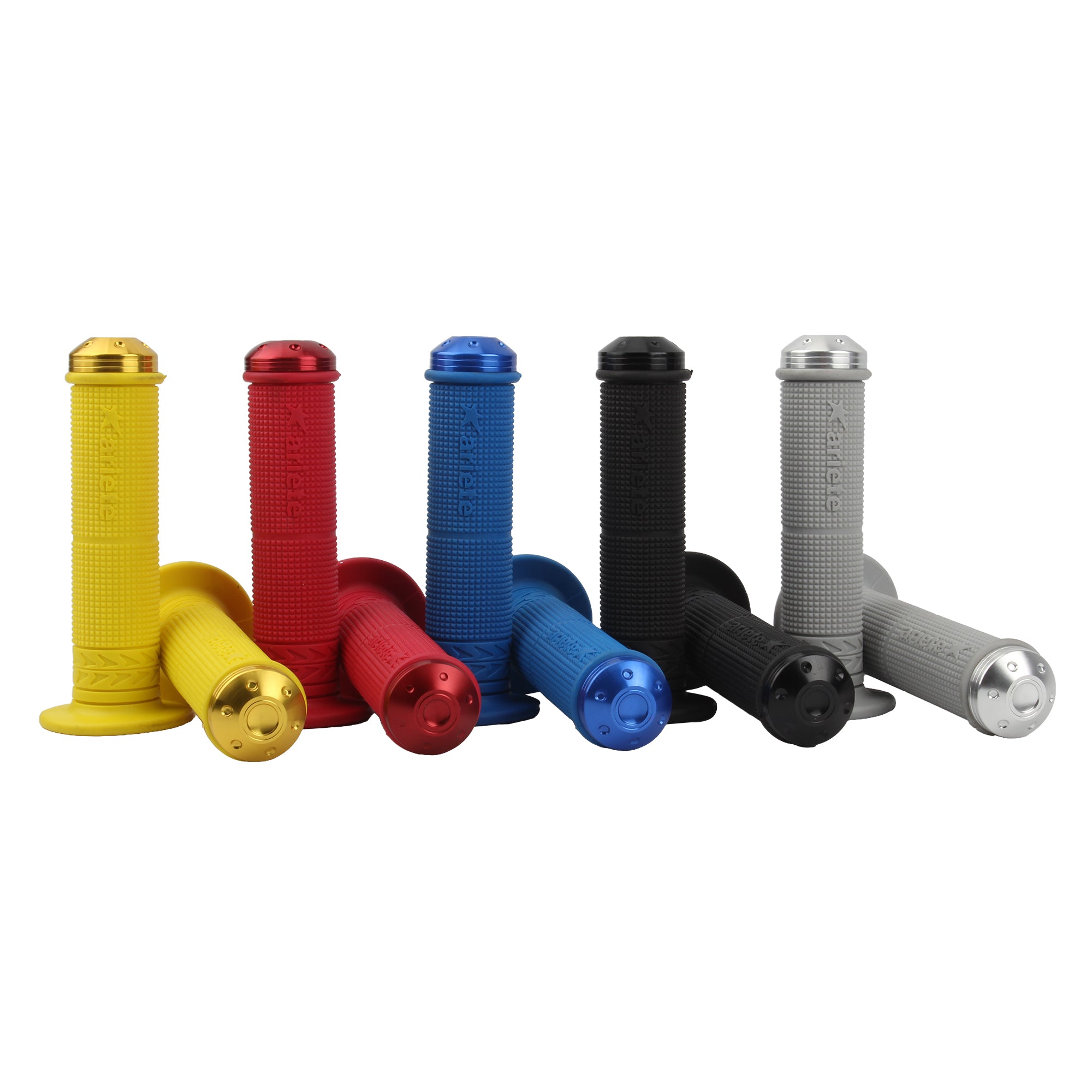 Powermotor Handle Grip Dirtbike Motocross 7/8" Motorcycle Handlebar Rubber Brake Grips Part for Honda Suzuki Kawasaki Yamaha