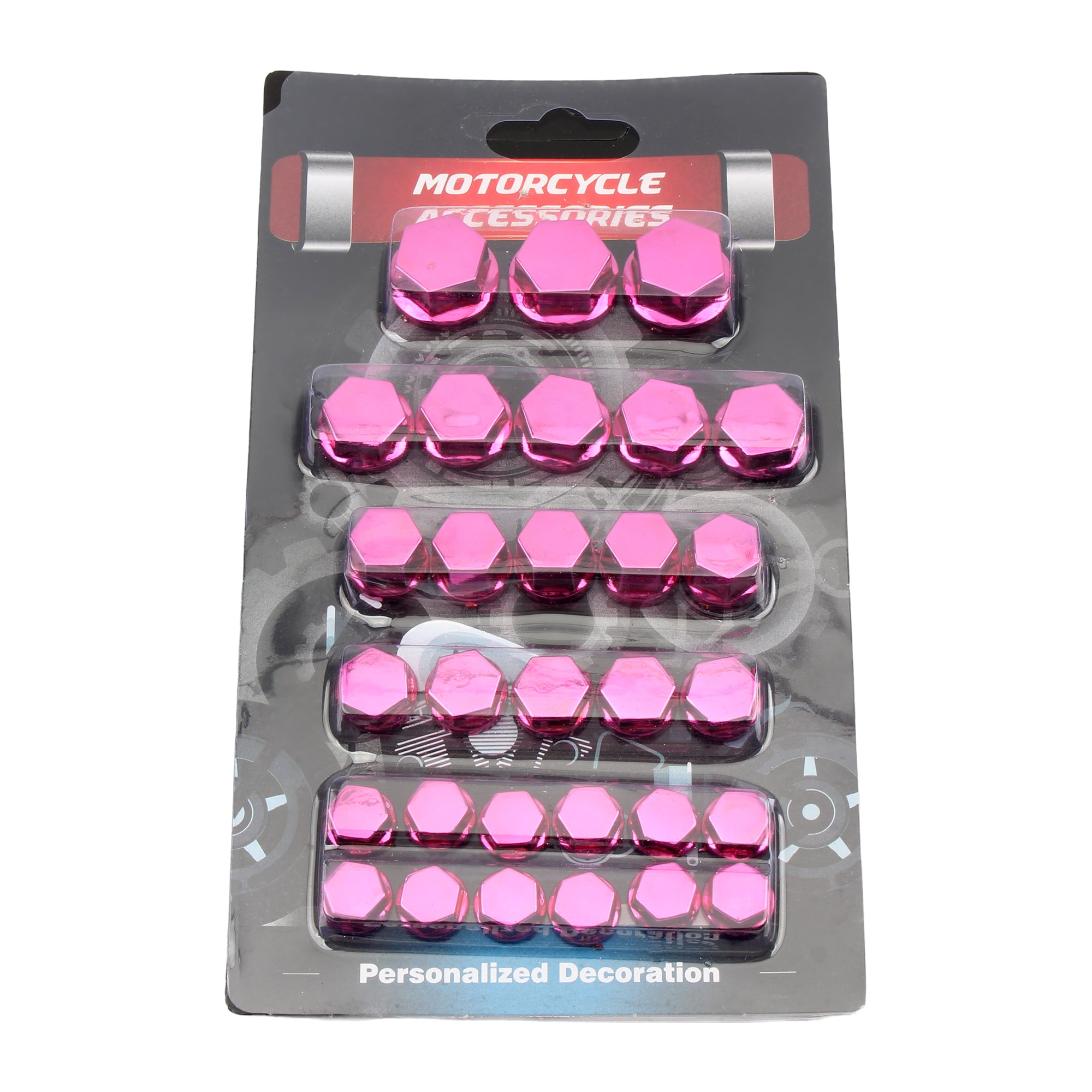 Motorbike Accessories Motorcycle Nut Screw Cap Cover Head Body Decorative Engine Nut Bolt Caps 30pcs/Set